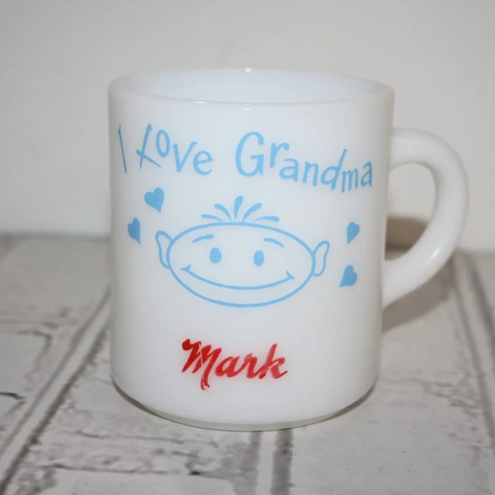 Vintage coffee mug I LOVE GRANDMA MARK 3.25